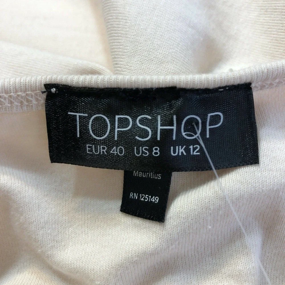 NEW Topshop Womens Pencil Bodycon Tank‎ Dress Size 8 in Nude Sleeveless